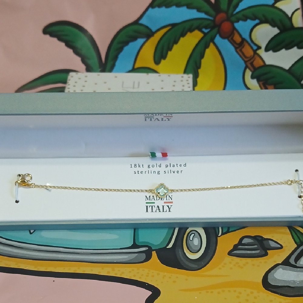 Mia FIARE Gold Plated and Sterling Silver Dainty Chain Bracelet
